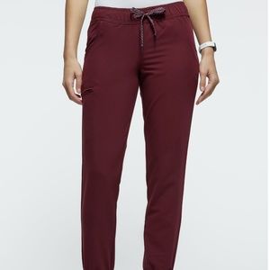 Jaanuu Wine Essential 5 Pocket Jogger Pant | Jaanuu Scrubs